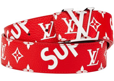 louis vuitton belt red supreme|louis vuitton supreme duffle.